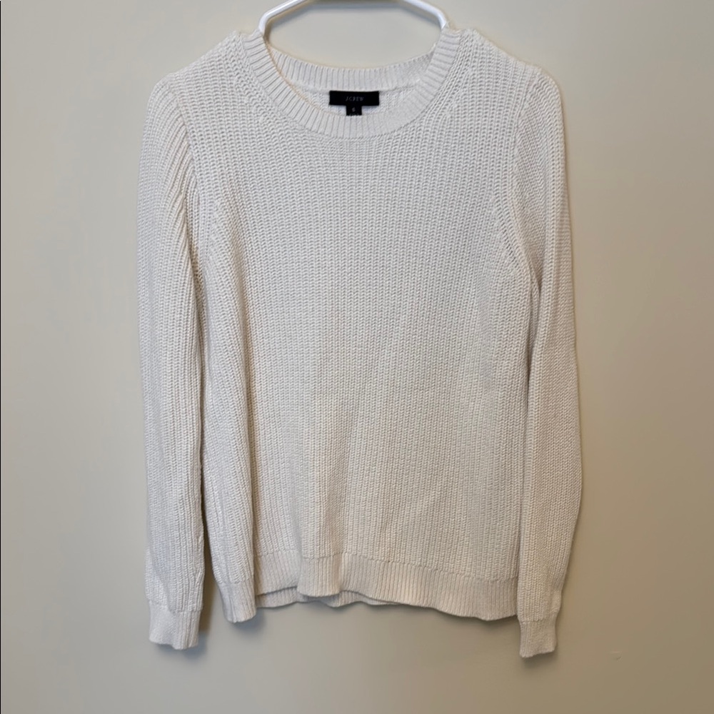 J. Crew Cream Crew Neck Sweater